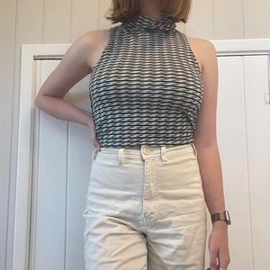 Free People cropped turtleneck top